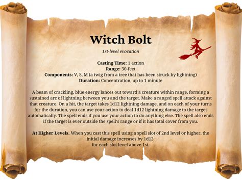 5e witch bolt